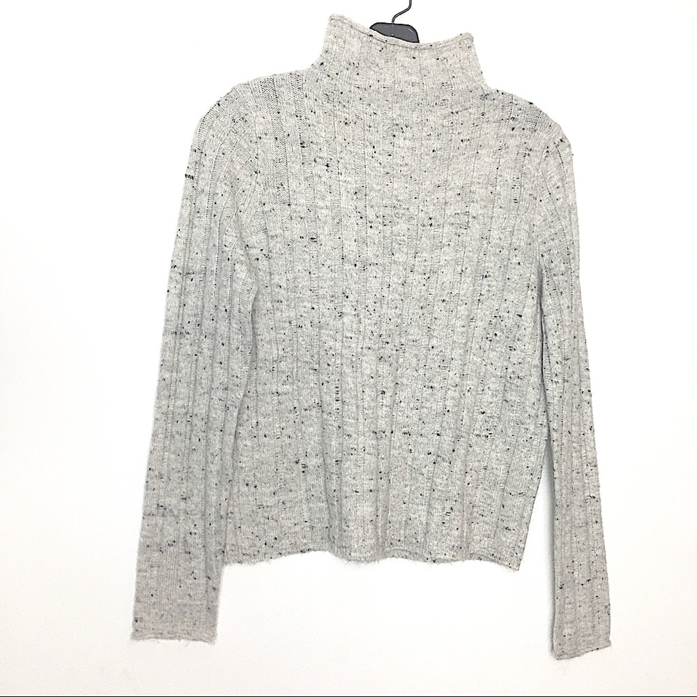 Madewell Mock Neck Long Sleeve Ribbed Pullover